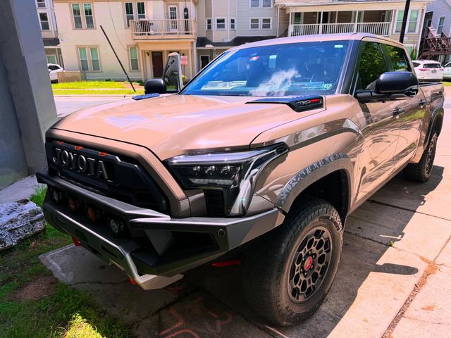Tan 2025 Toyota Tundra TRD Pro after a Gold mobile detail in Austin